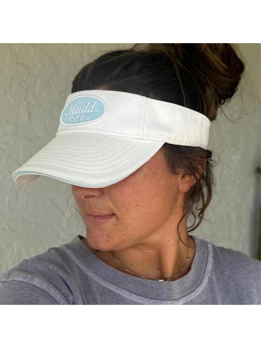 Mudd Clothing Women's White and Blue Hat